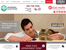 Tablet Screenshot of animalmedicalcenteroftuscaloosa.com